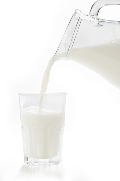 Brocca di latte versata - Foto, immagini