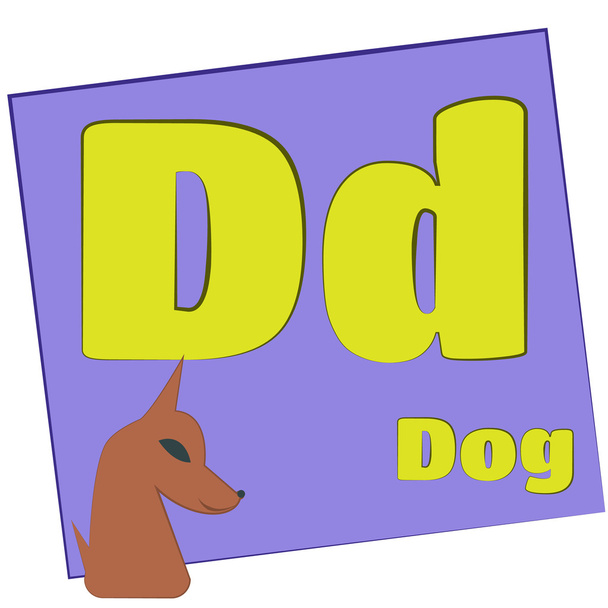 D-dog / Letras coloridas do alfabeto
 - Foto, Imagem