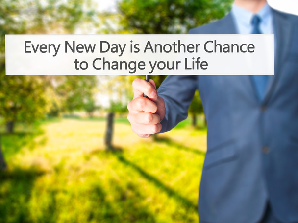 Кожен новий день є ще один шанс змінити своє життя - Businessma - Фото, зображення