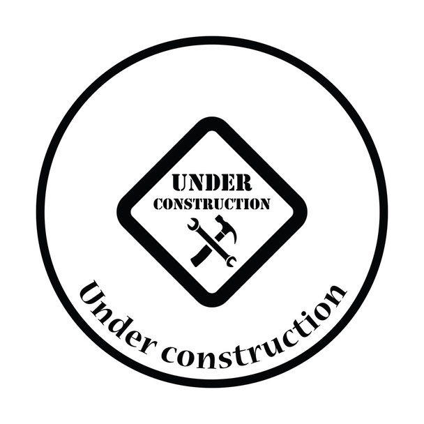 Icon of Under construction - Vector, Image