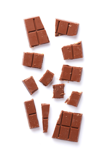 Barre de chocolat cassée
 - Photo, image