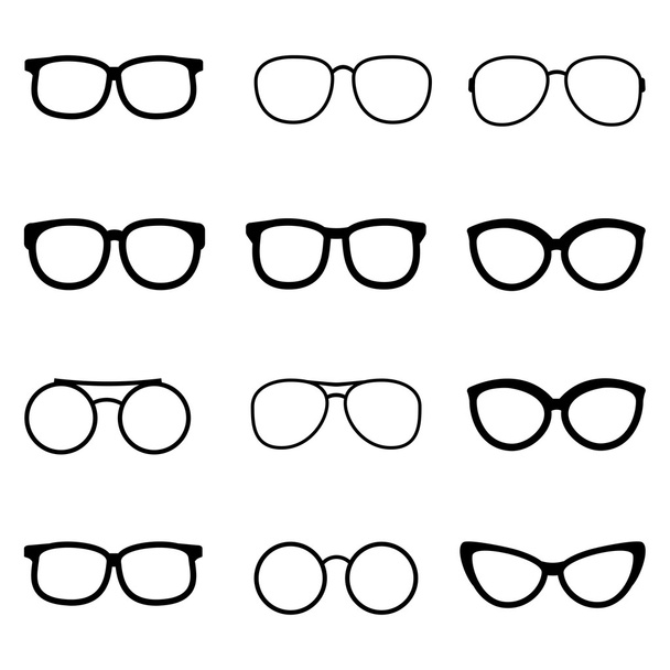 Szemüveg és napszemüveg vektor készlet - Vektor, kép