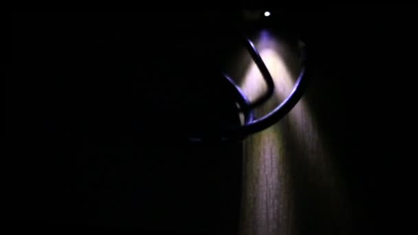 Transfer danych światła w nocy - Materiał filmowy, wideo