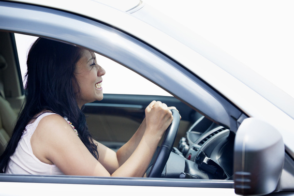 Angry female driver - Foto, imagen