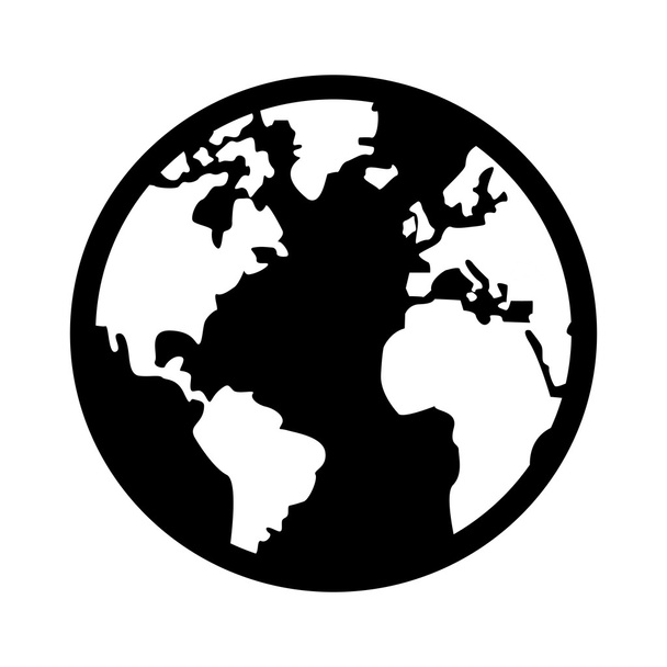 Земной шар
 - Вектор,изображение