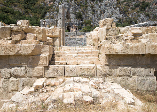 Ancient rock-cut tombs in Myra, Demre, - Photo, image