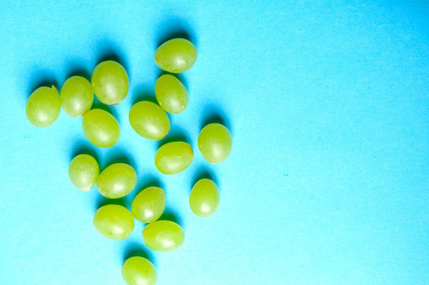 Balls of grapes as a background from above - Photo, image
