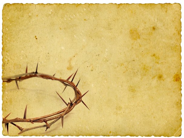 Crown of Thorns on vintage background - Photo, Image