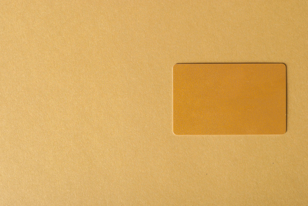 Brown card on desk - Foto, immagini