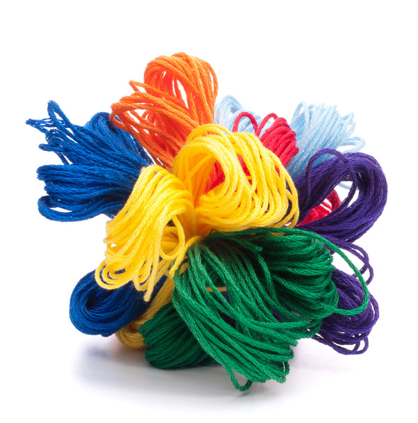 Color threads bunch - Фото, изображение