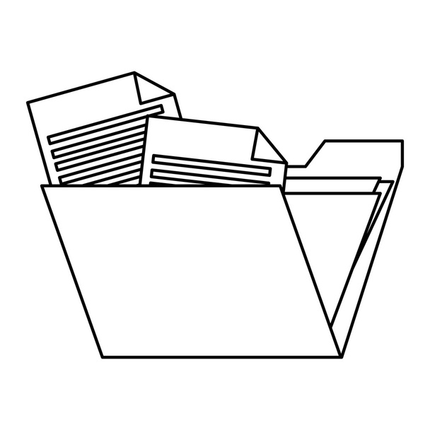 папка с документами - Вектор,изображение