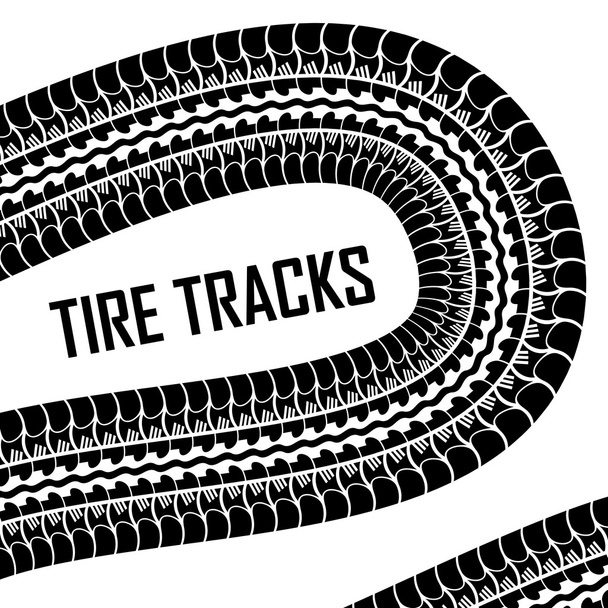 Desenho de pneus. ilusão
 - Vetor, Imagem