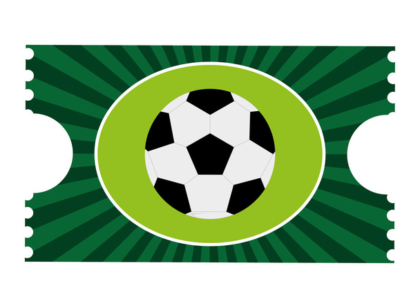 billet de football vert
 - Vecteur, image