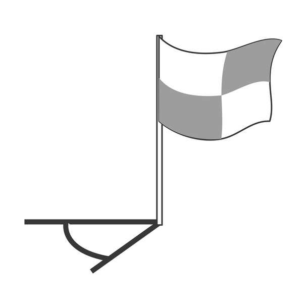 Футбольный флаг
 - Вектор,изображение