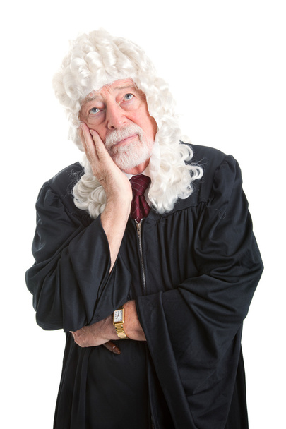 Judge in Wig - Bored - Foto, afbeelding