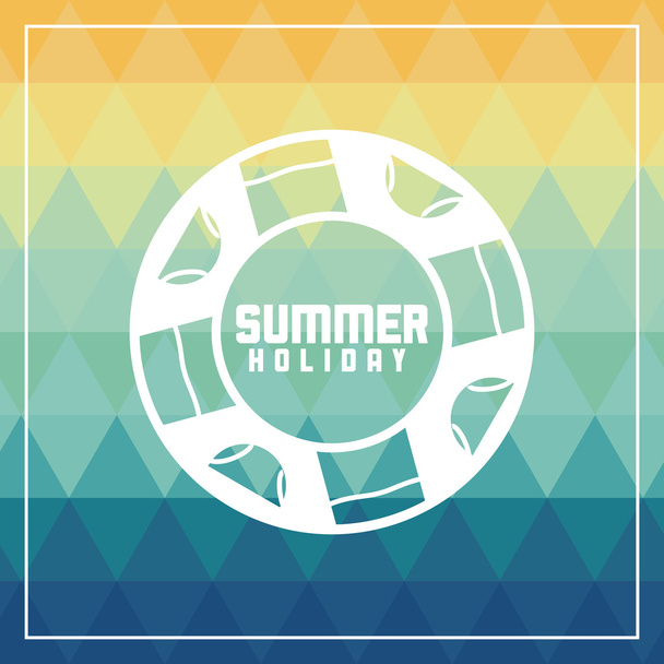 Summer design. float  icon. polygon. vector graphic - Vector, Image