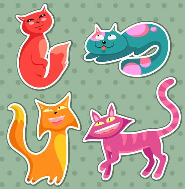 Cartoon cats - Διάνυσμα, εικόνα
