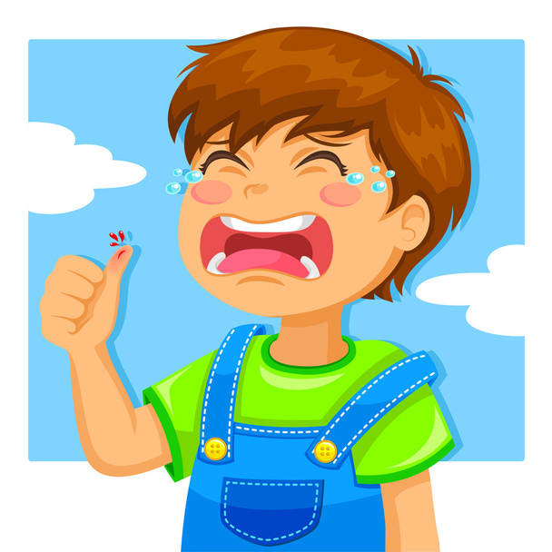 płaczące dziecko - Wektor, obraz