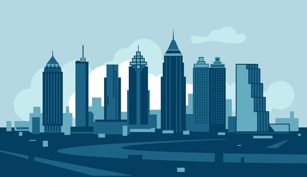 Atlanta vector skyline - Vector, Image
