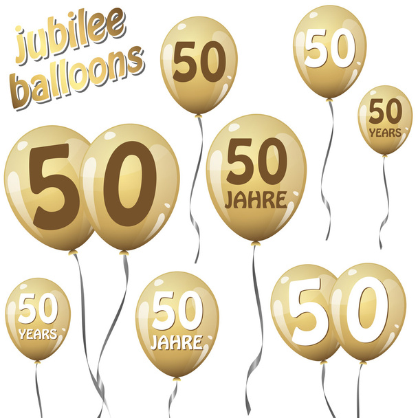 globos de oro jubileo
 - Vector, imagen