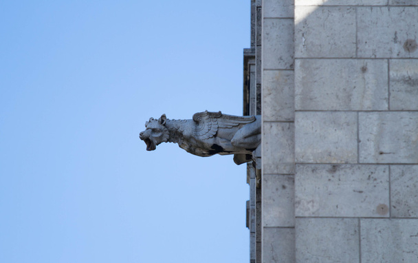 Горгульї або gargouille, базиліки Сакре-Кер, Монмартр  - Фото, зображення