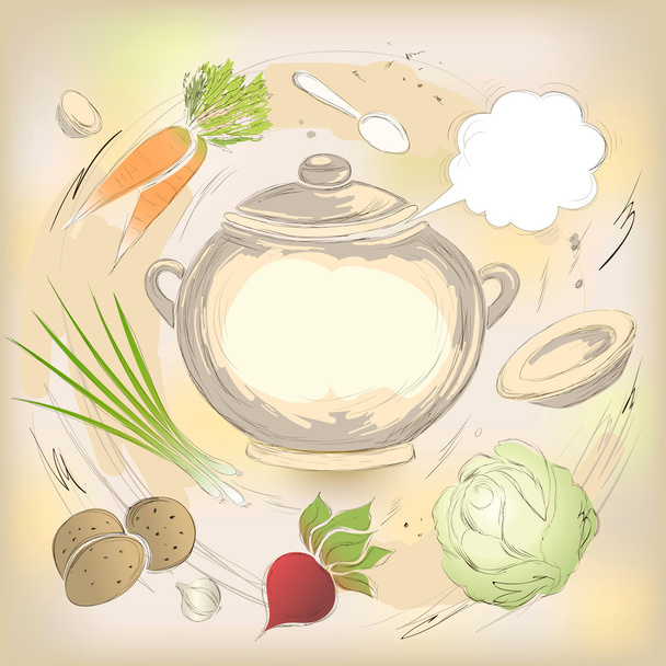 Culinary background - Vector, Image