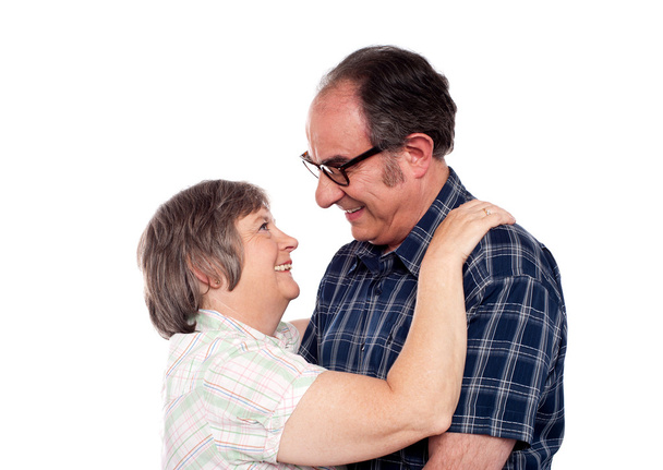 Aged couple in a romantic mood - Foto, imagen