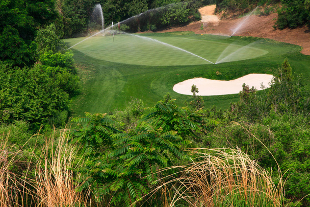 Vue paysage du terrain de golf
 - Photo, image