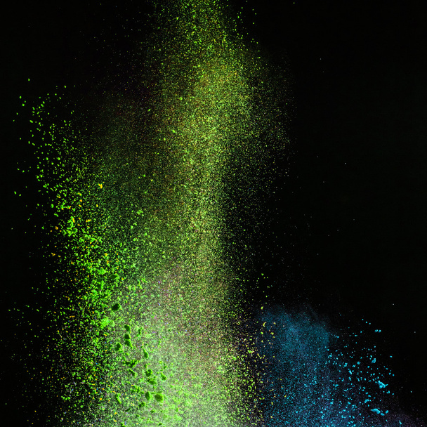 Freeze motion of colored dust explosion. - Valokuva, kuva