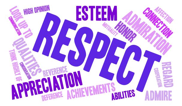 Respect Word Cloud - Vector, Image