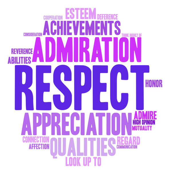 Respect Word Cloud - Vector, Image