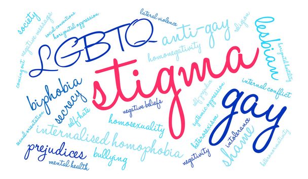 Stigma Word Cloud - Vector, afbeelding