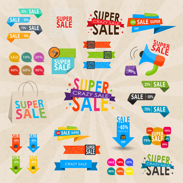 advertising picture discount sale marketing course - Vector, Image