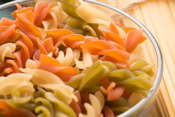 Colored pasta, spaghetti, raw - Photo, image