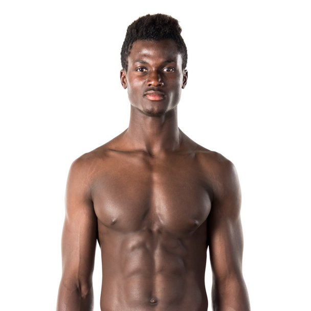 Athletic przystojny mężczyzna czarny - Zdjęcie, obraz