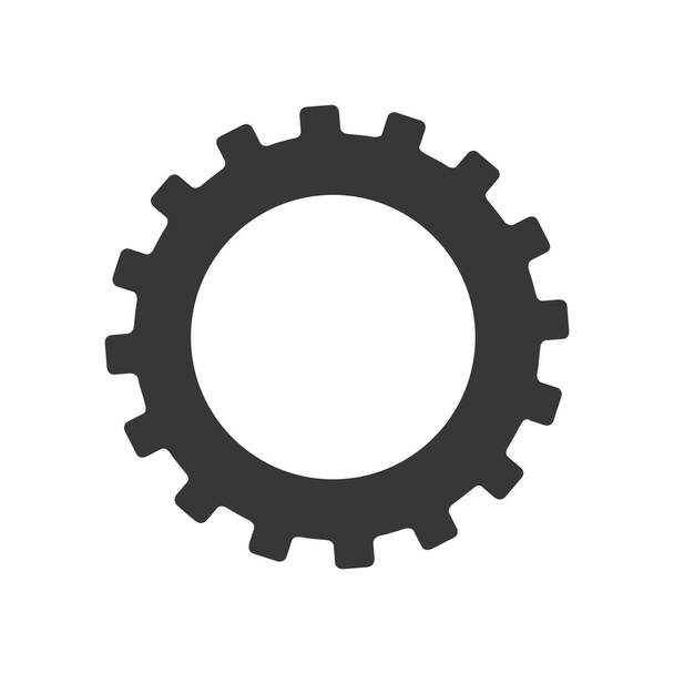 roda de engrenagem projeto ícone isolado
 - Vetor, Imagem
