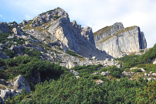 Blick auf die Bergkette in den Alpen (rofan) - Foto, Bild