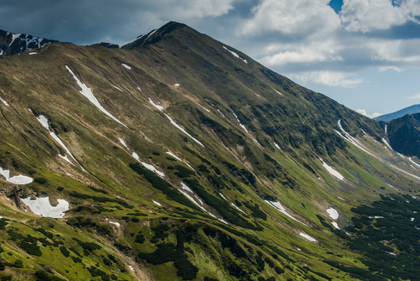 Panoramic view on peaks in Tatra Mountains - Zdjęcie, obraz