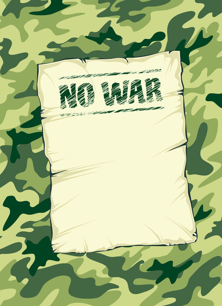 camouflage achtergrond geen oorlog vectorillustratie  - Vector, afbeelding