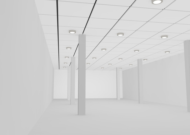Bílý prázdný prostor pro obchod nebo kancelář - Fotografie, Obrázek
