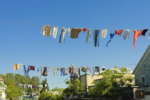 Old timers clotheslines - Photo, Image