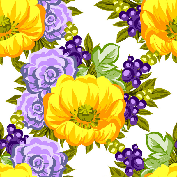 flower pattern background - Vector, imagen