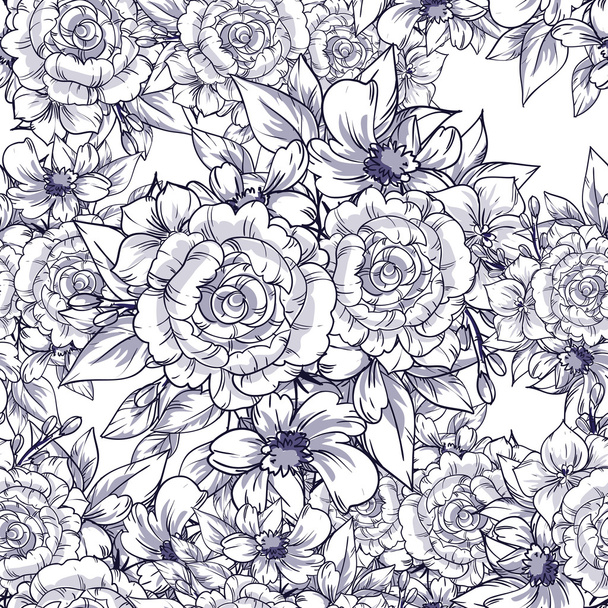 flower pattern background - Διάνυσμα, εικόνα