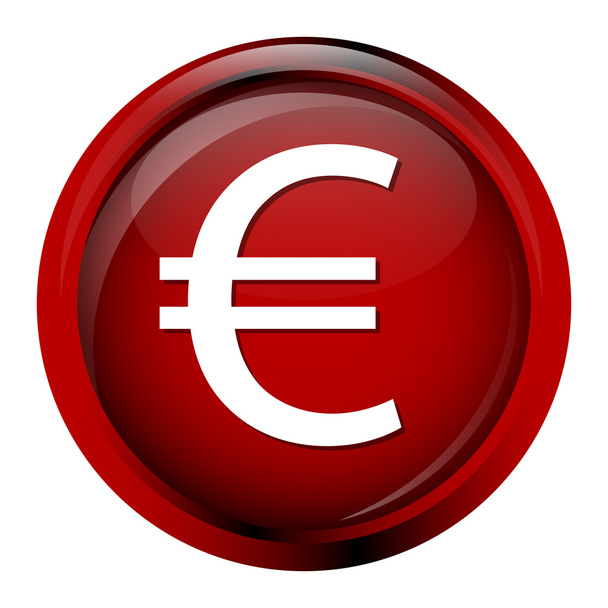 Currency icon euro symbol vector illustration - Vector, Image