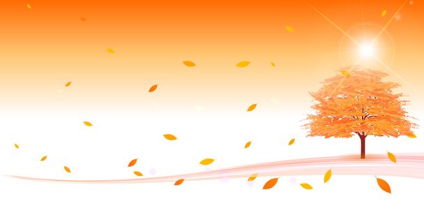 Осенние листья осенний пейзаж - Вектор,изображение