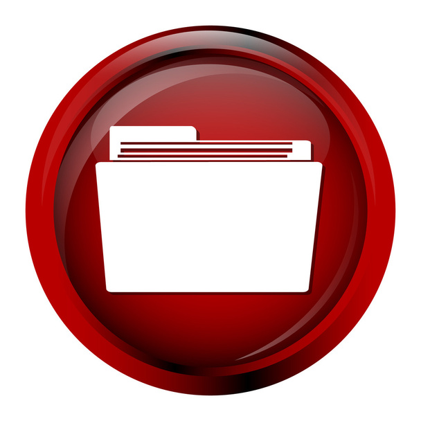 Dosszié ikon, adatok fájl ikonjára - Vektor, kép