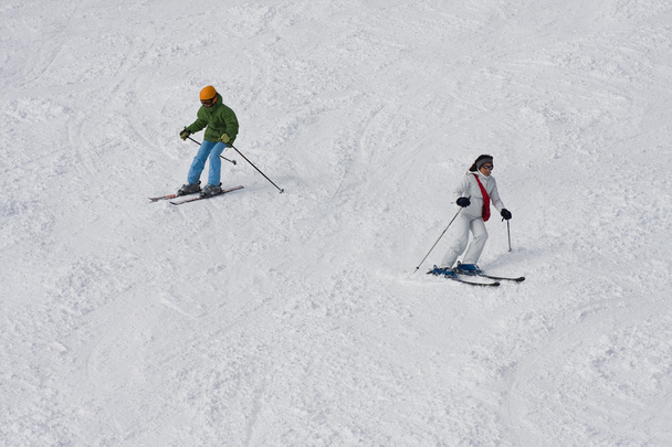 Esquiadores - Foto, Imagem