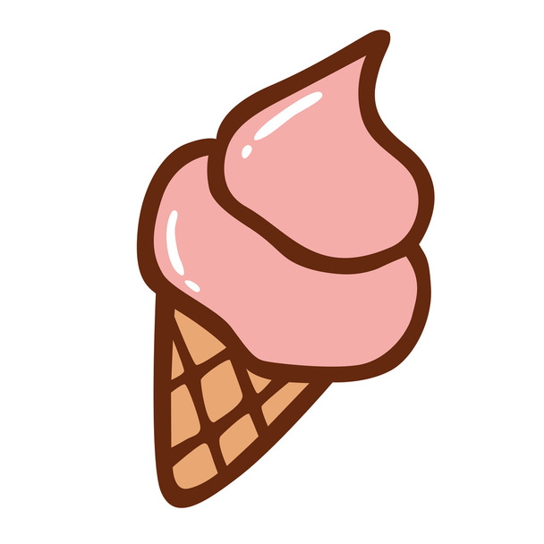 cono de helado - Vector, imagen