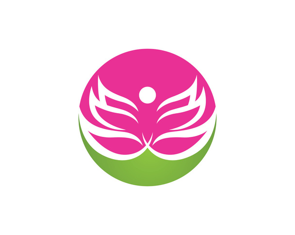 Lotus flor logo spa mujeres
 - Vector, imagen