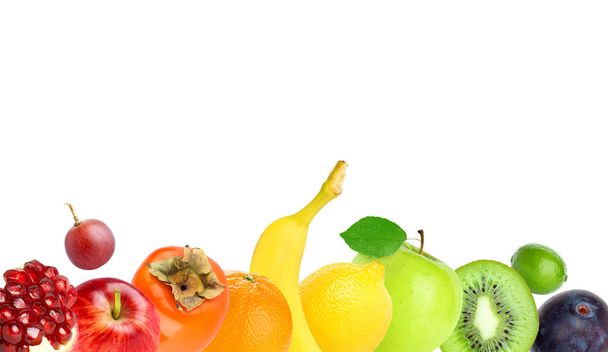 Frutas en blanco
 - Foto, imagen